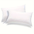 2pcs White Pillow Insert 2pcs Soft Fluffy White Throw Pillow Insert