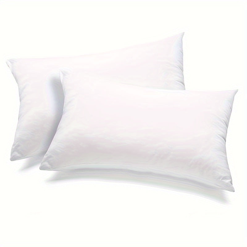2pcs White Pillow Insert 2pcs Soft Fluffy White Throw Pillow Insert
