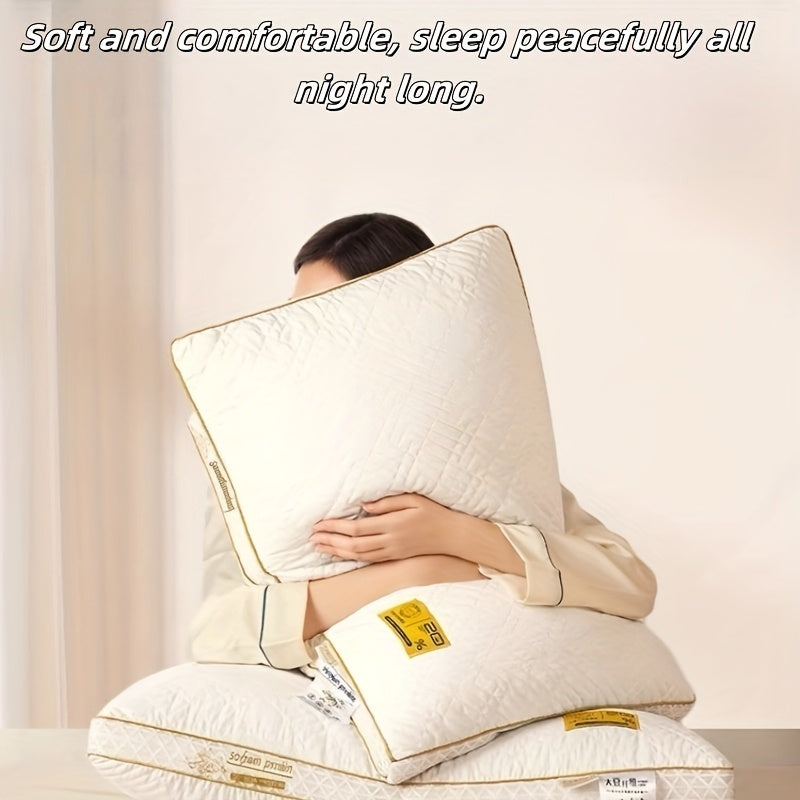 2pcs Soy Fiber 3D Breathable Premium Pillow Core - Adult High Elasticity Pillow - Hotel Standard Pillow