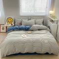Quilt Set 4pcs quilt set (1*quilt cover + 1*bed sheet + 2*pillowcases, excluding quilt core)