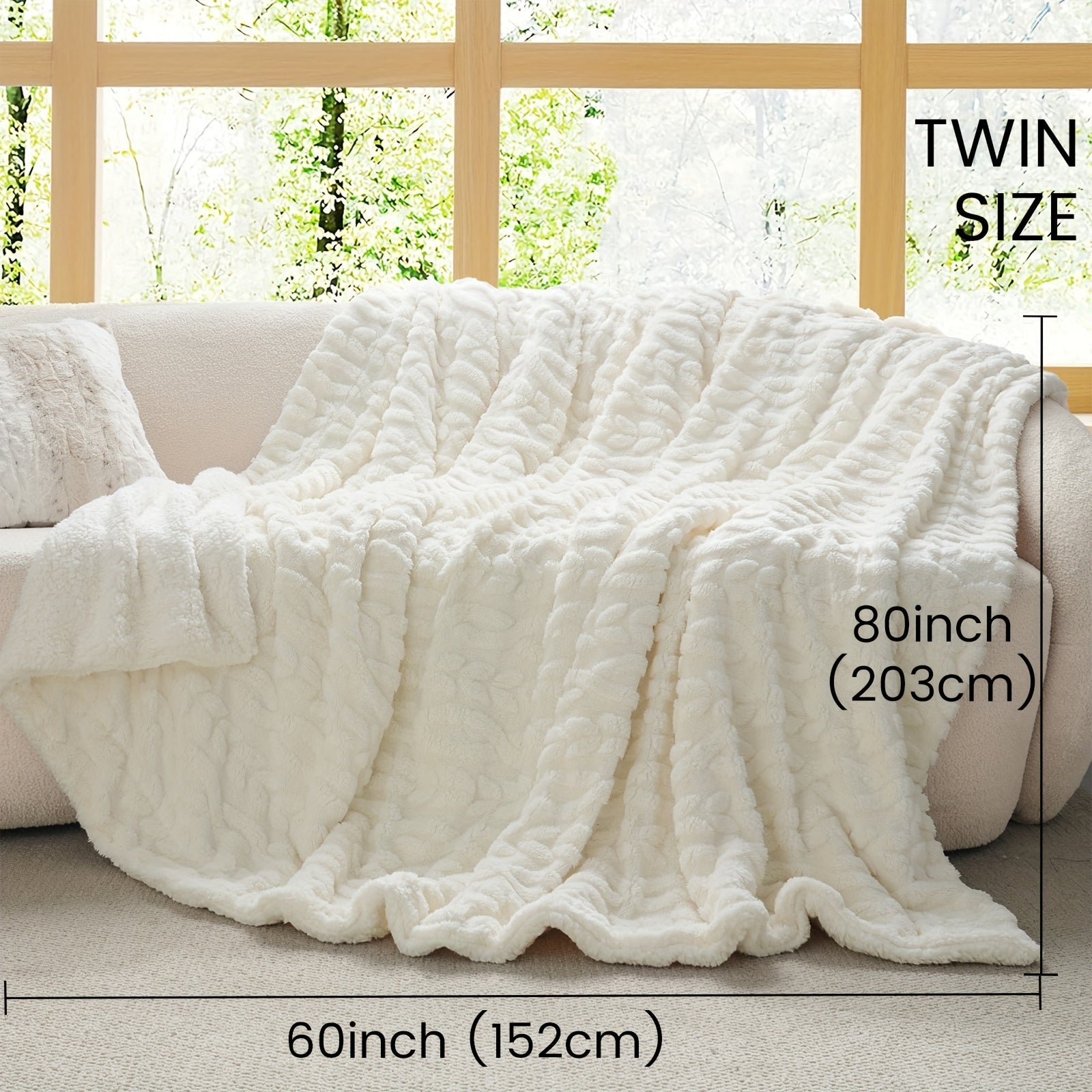 Luxurious Fleece Blanket 1pc Luxurious Plush Fleece Throw Blanket | Soft & Fluffy Flannel, Non-Shedding