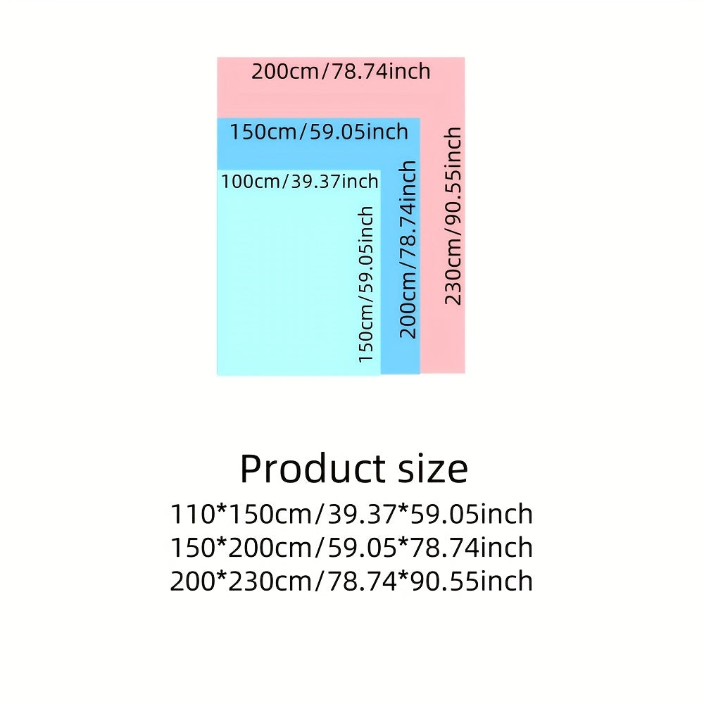 1pc Bohemian Style Blanket, Three-Color Ionized Jacquard Double-Layer Fleece Throw, Air Conditioning Blanket