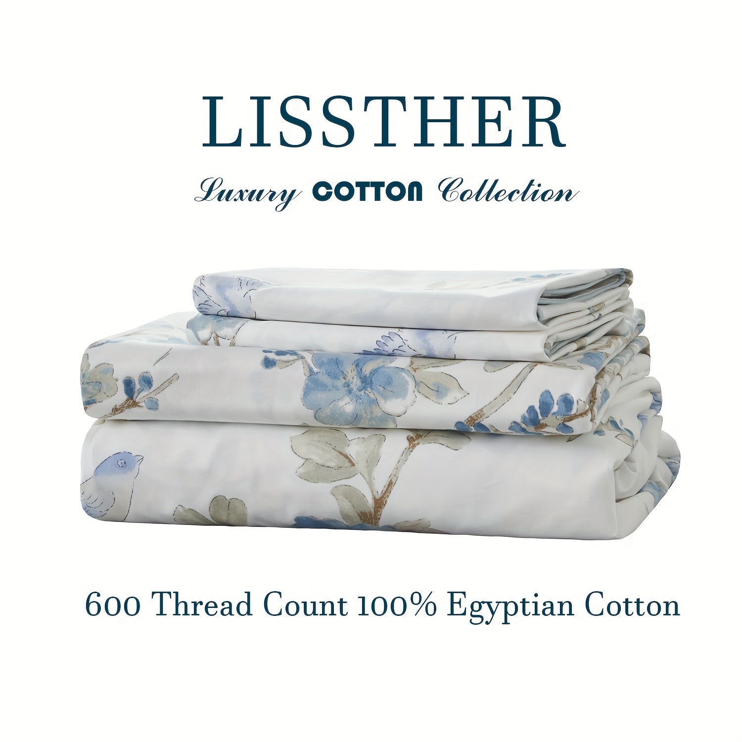 4pcs 600TC 100% Egyptian Cotton Fitted Sheet Set