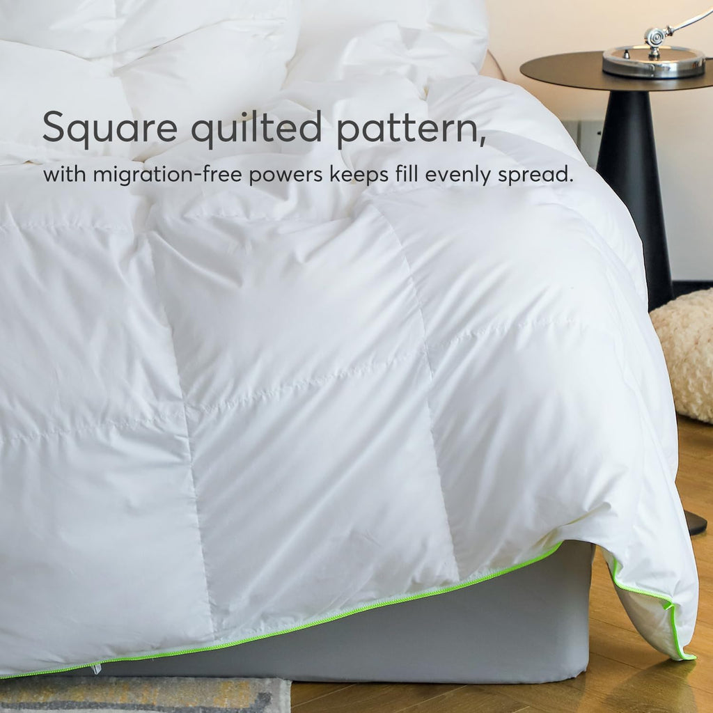 1pc 750 Fill-Power Certified Premium Goose Down and Feather Comforter Duvet Insert