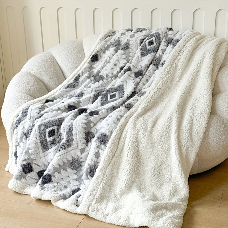 Thickened Double Layer Taffeta Hollow Casual Blanket, Available in 88 Countries