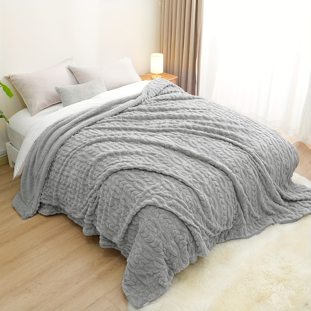 Luxurious Fleece Blanket 1pc Luxurious Plush Fleece Throw Blanket | Soft & Fluffy Flannel, Non-Shedding