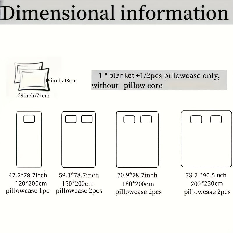 2\u002F3pcs Ultra-Soft Milk Fleece Multi-Functional Blanket Set: 1* Blanket + 1\u002F2* Pillowcase