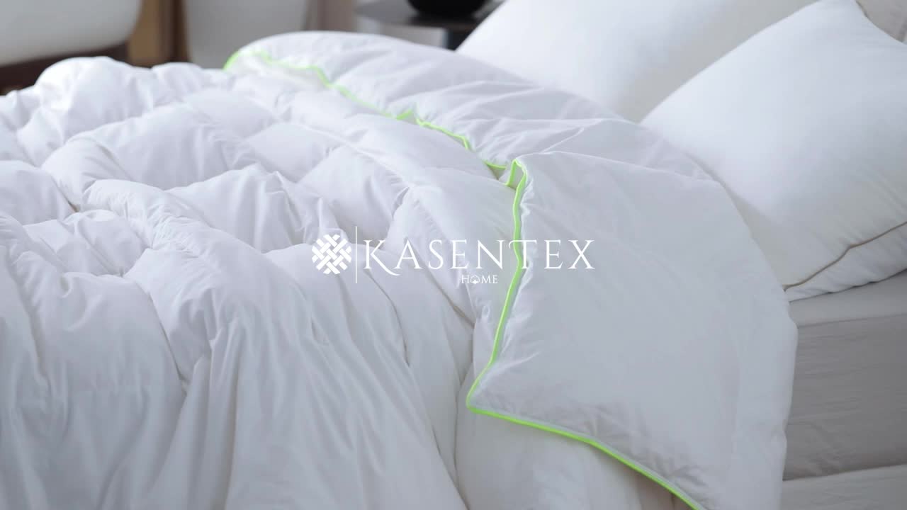 1pc 750 Fill-Power Certified Premium Goose Down and Feather Comforter Duvet Insert