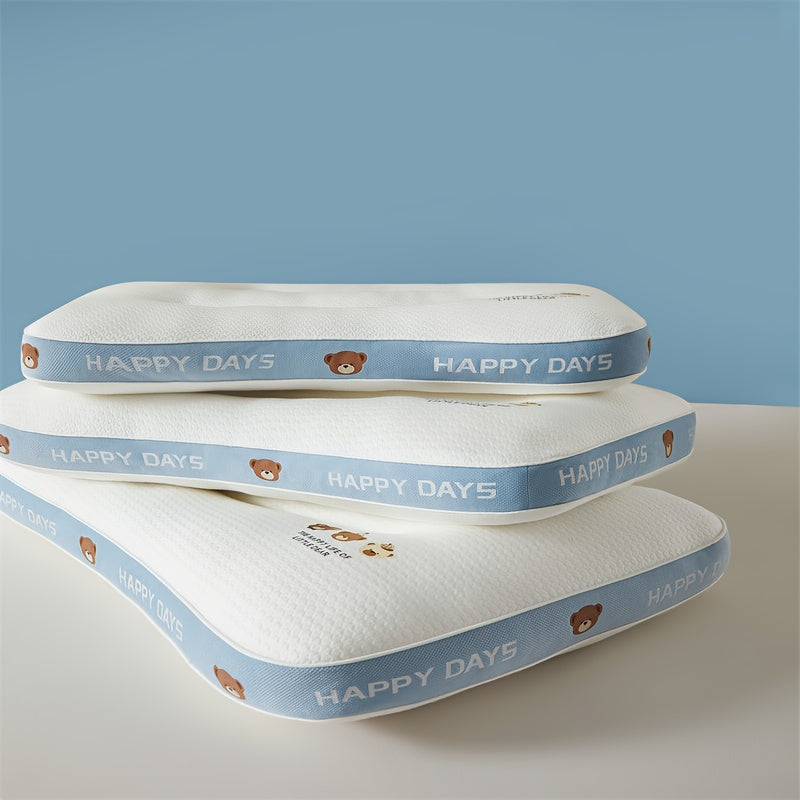 1pc Sliky Fiber Fabric Jacquard Pillow Core - Soft Elastic Medium Firmness, Machine Washable