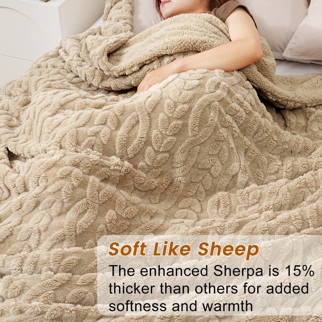 Luxurious Fleece Blanket 1pc Luxurious Plush Fleece Throw Blanket | Soft & Fluffy Flannel, Non-Shedding