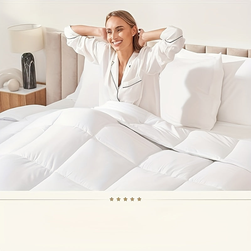 Queen Size Duvet Insert for Hot Sleepers - Breathable & Cooling All-Season Bedding with 8 Corner Tags