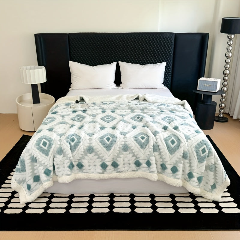 Thickened Double Layer Taffeta Hollow Casual Blanket, Available in 88 Countries