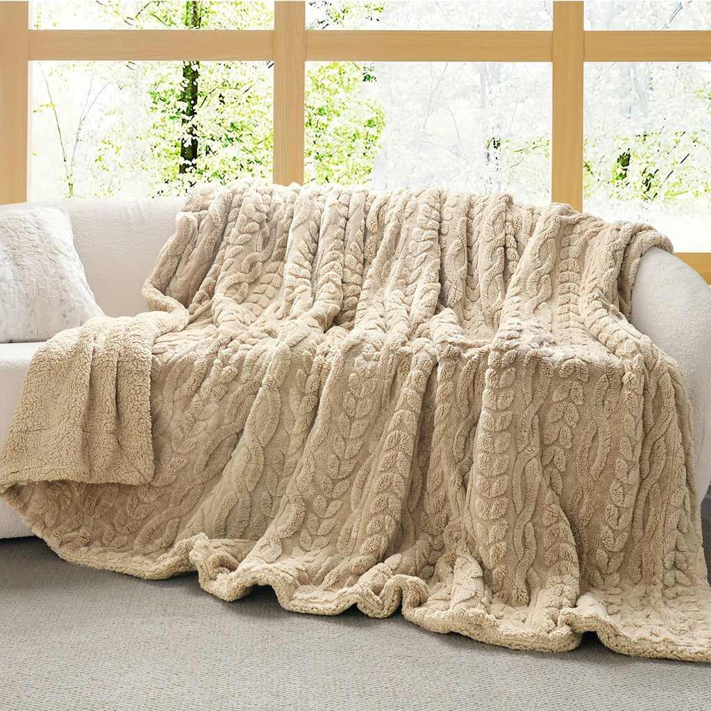 Luxurious Fleece Blanket 1pc Luxurious Plush Fleece Throw Blanket | Soft & Fluffy Flannel, Non-Shedding