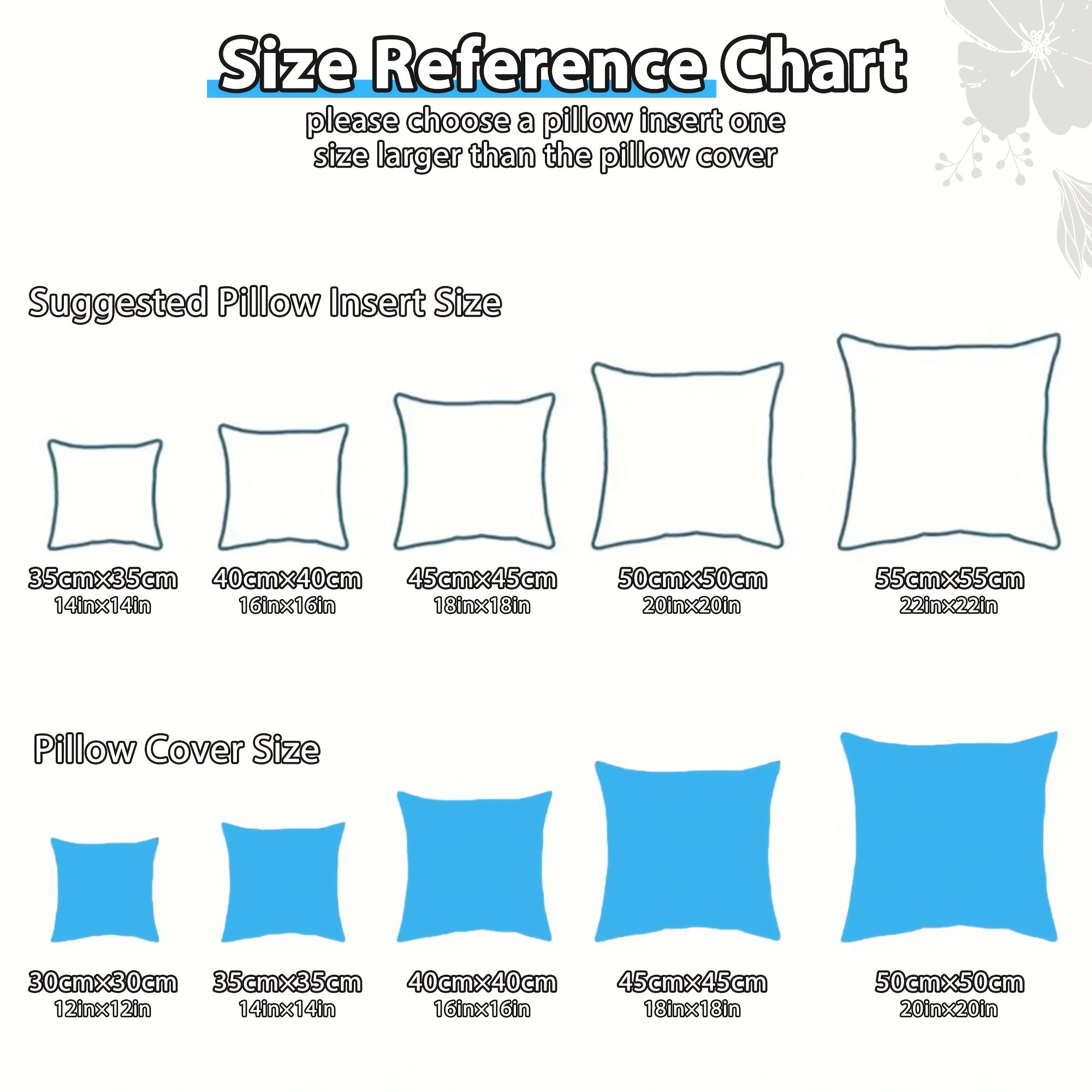 4pcs Fluffy Square Pillow Inserts with Zipper Closure - Plump White Stuffer Cushion Fillings, 100% Polypropylene