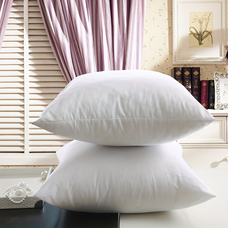 2pcs Throw Pillow Inserts, Square Pillow Cushion Inner Soft Fluffy Plump