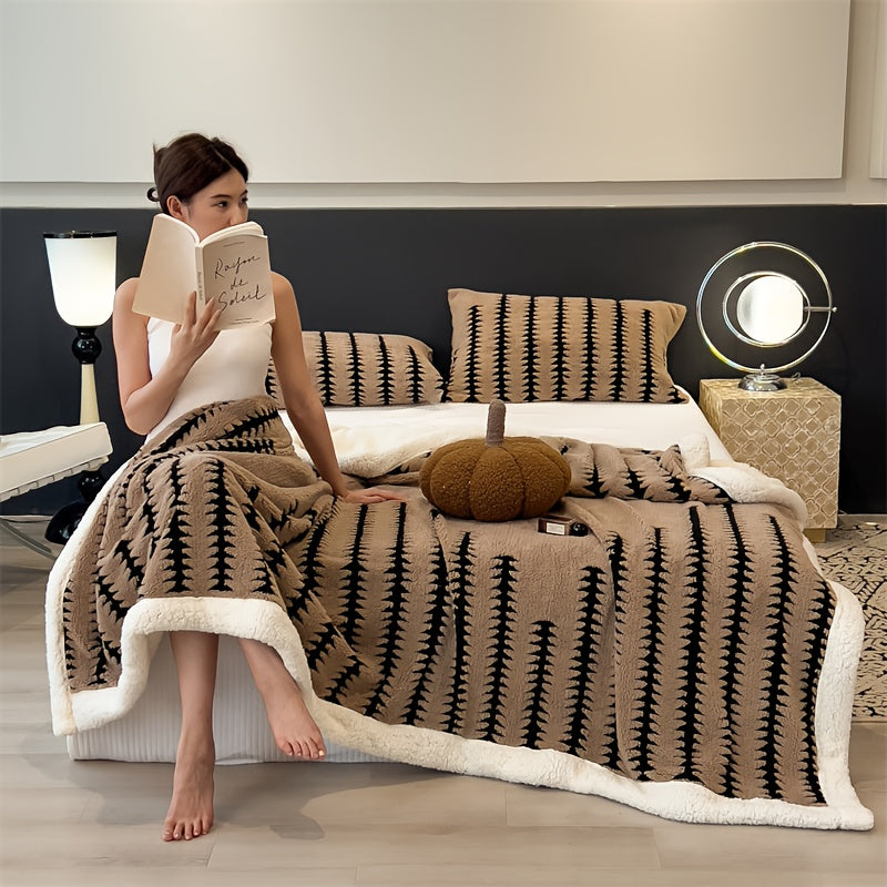 2\u002F3pcs Ultra-Soft Milk Fleece Multi-Functional Blanket Set: 1* Blanket + 1\u002F2* Pillowcase