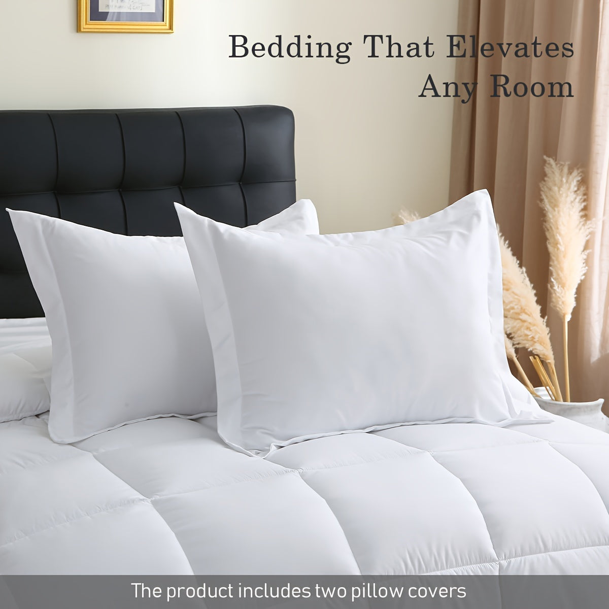 Heavyweight All-season Polyester Comforter Set - 2 u002F3 Pieces Quilted Duvet Insert with Soft Microfiber Filling