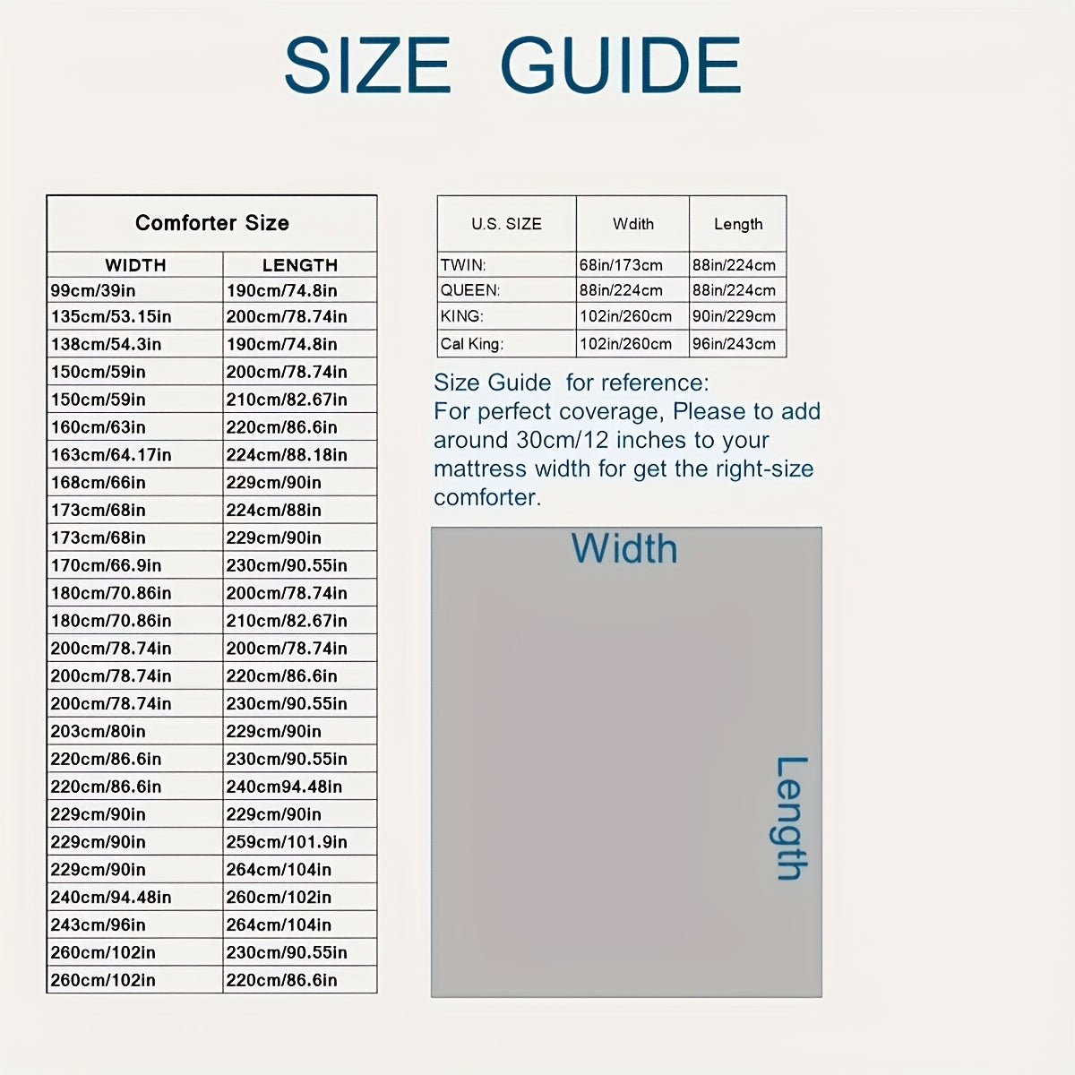 1pc Soft Breathable Polyester Quilted 110gsm Plus XL Comforter, Machine Washable