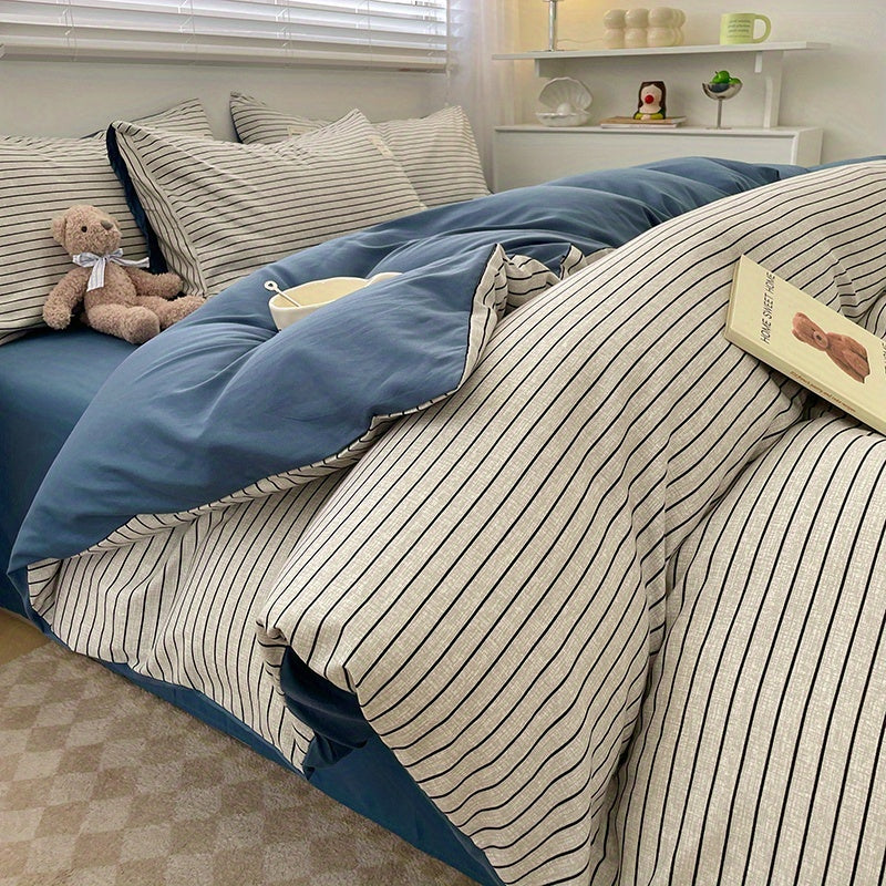 Quilt Set 4pcs quilt set (1*quilt cover + 1*bed sheet + 2*pillowcases, excluding quilt core)