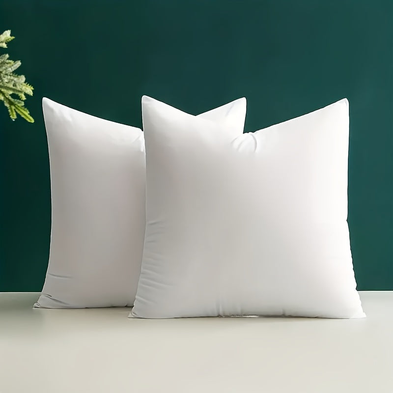 2pcs Throw Pillow Inserts, Square Pillow Cushion Inner Soft Fluffy Plump