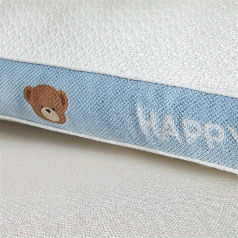 1pc Sliky Fiber Fabric Jacquard Pillow Core - Soft Elastic Medium Firmness, Machine Washable