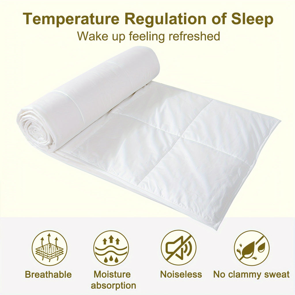 Reversible Luxury Wool Filled Comforter Set, 100% Australian Wool, Quilted Lightweight Summer Duvet Insert