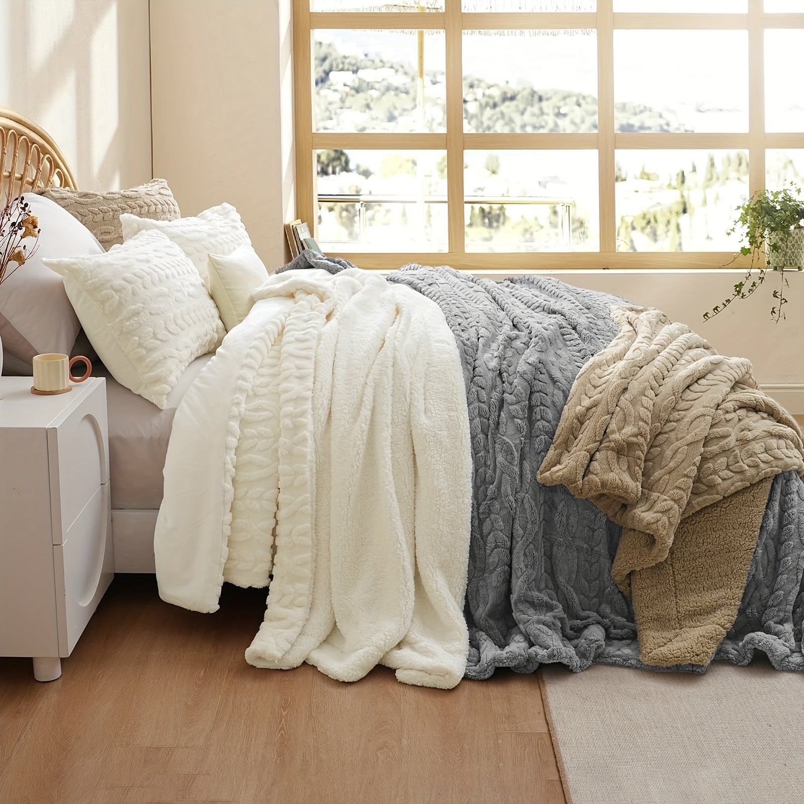 Luxurious Fleece Blanket 1pc Luxurious Plush Fleece Throw Blanket | Soft & Fluffy Flannel, Non-Shedding