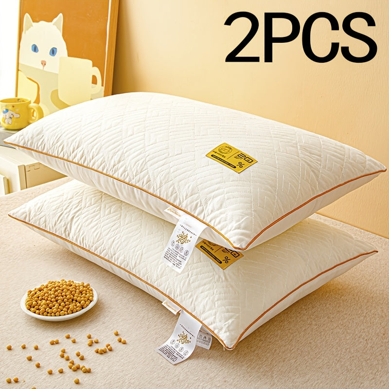 2pcs set of fluffy pillow inserts, three-dimensional support prevents collapse