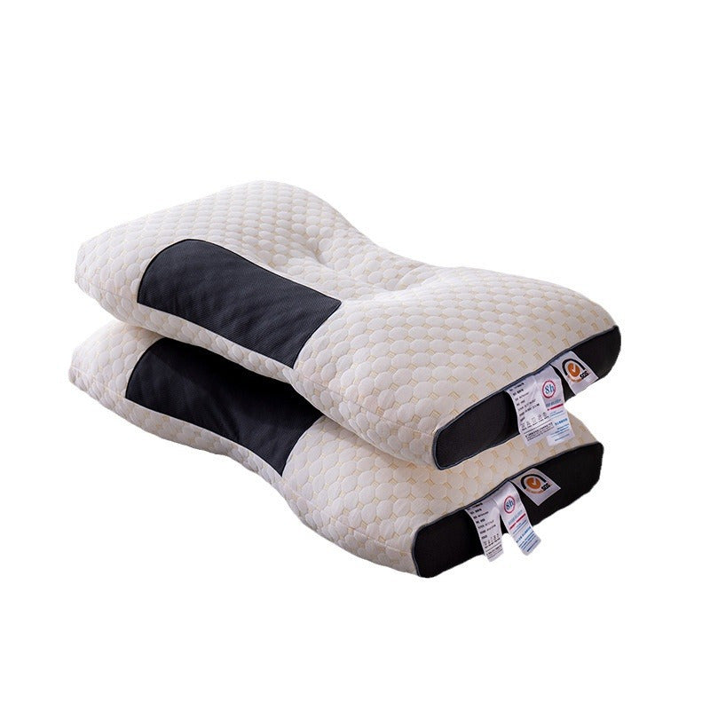 Spa Improve Sleeping Pillow - Cervical Support Hotel Massage Feather Fabric Pillow Covers