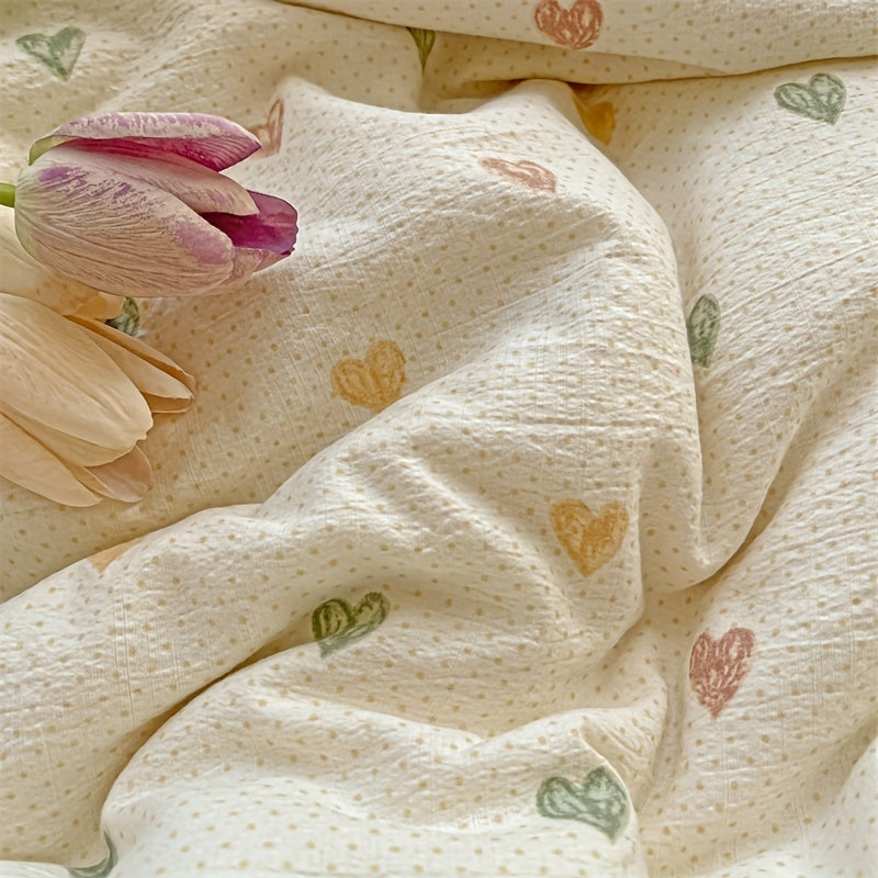 New Arrival for Summer. Cute Three-Color Heart Pattern. Washable Polyester. Machine Washable