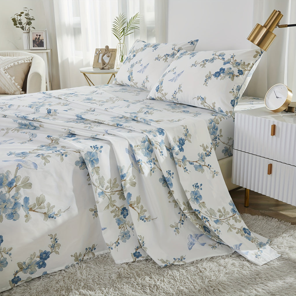 4pcs 600TC 100% Egyptian Cotton Fitted Sheet Set