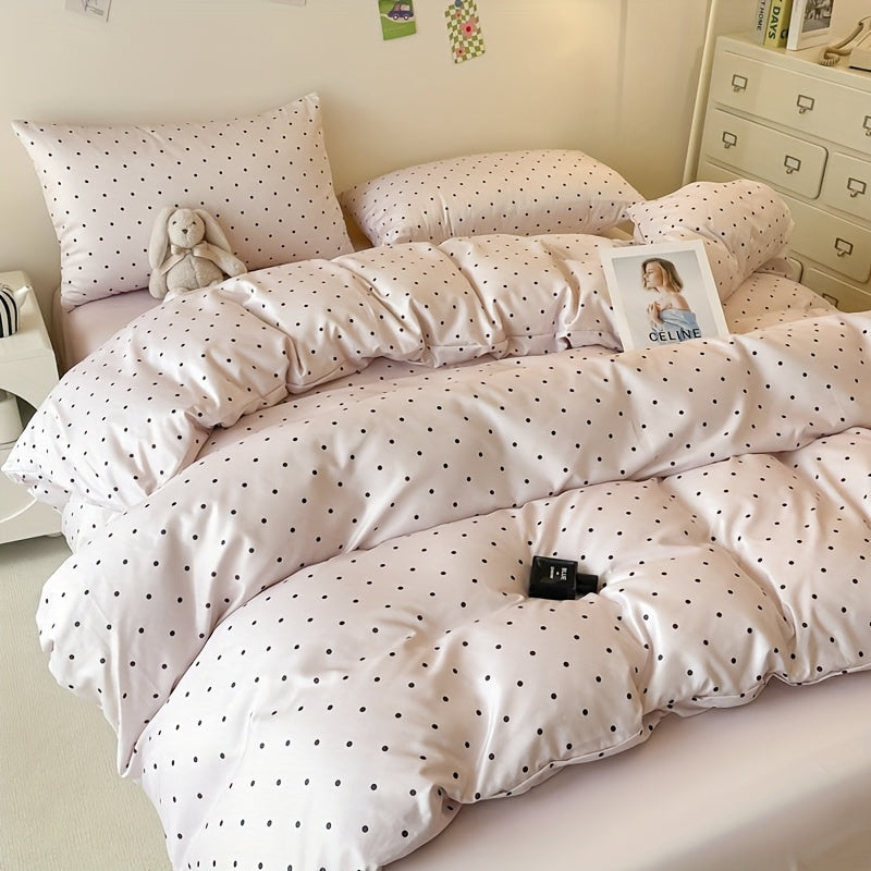 Four-Piece Bedding Set 4pcs, a Four-Piece Set (1 Duvet Cover + 1 Bed Sheet + 2 Pillowcases) Without Filling