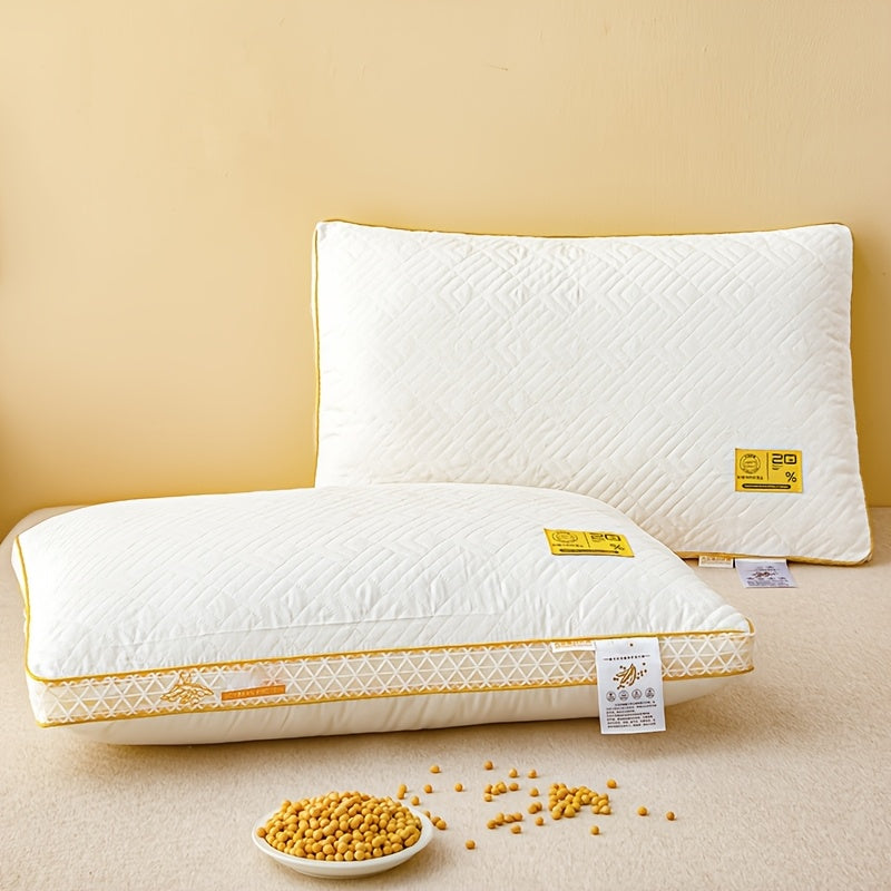 2pcs set of fluffy pillow inserts, three-dimensional support prevents collapse