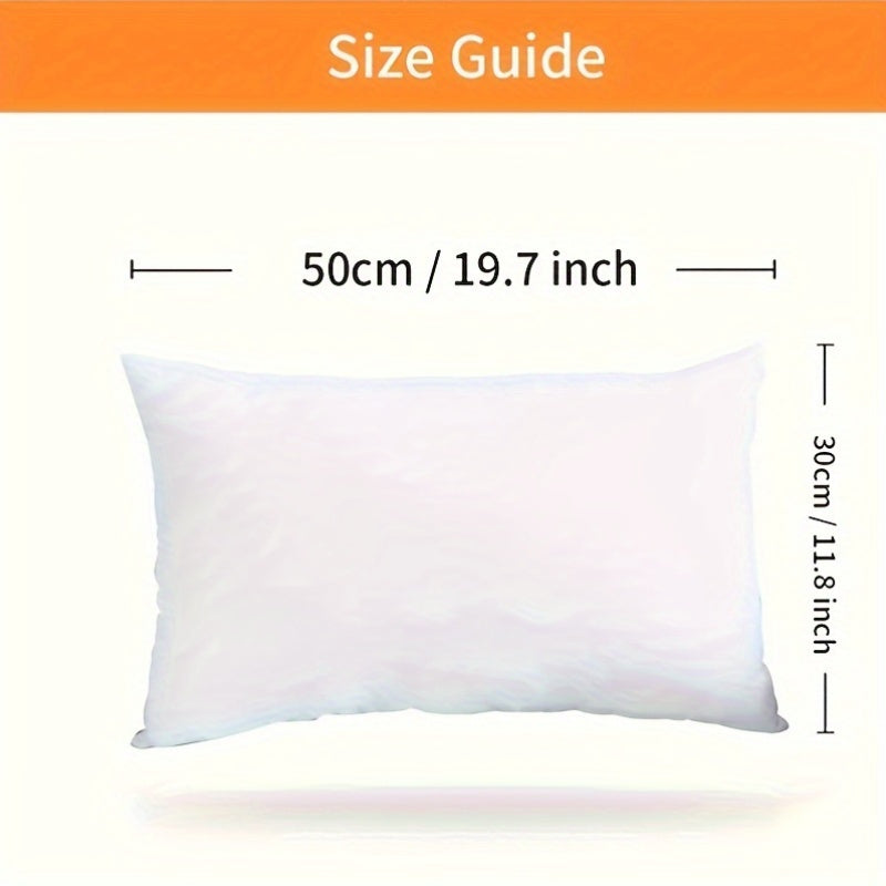 2pcs White Pillow Insert 2pcs Soft Fluffy White Throw Pillow Insert