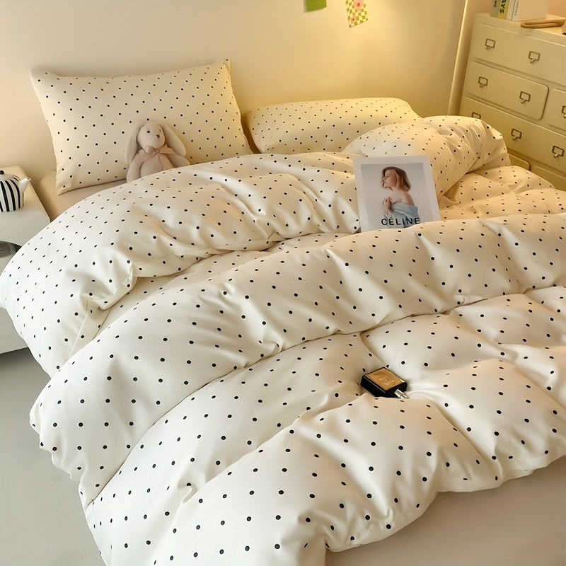 Four-Piece Bedding Set 4pcs, a Four-Piece Set (1 Duvet Cover + 1 Bed Sheet + 2 Pillowcases) Without Filling