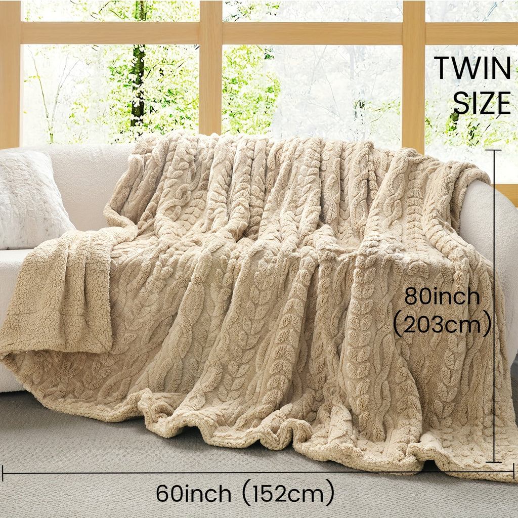 Luxurious Fleece Blanket 1pc Luxurious Plush Fleece Throw Blanket | Soft & Fluffy Flannel, Non-Shedding
