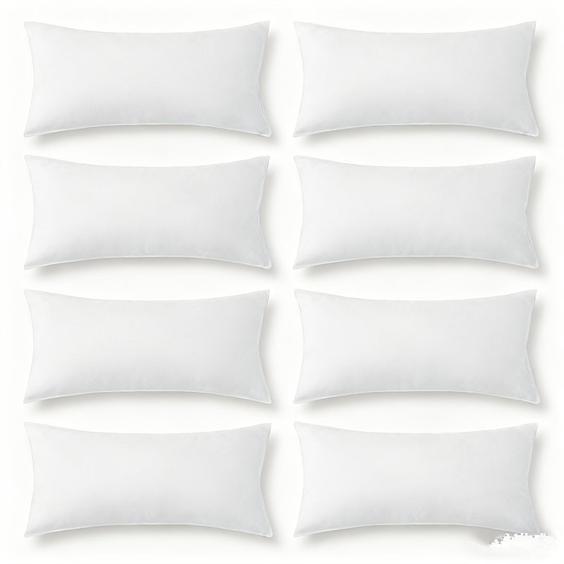 2\u002F8pcs Modern Style White Pillow Inserts, Two Sizes Available, Made of High-Quality Soft and Fluffy Material